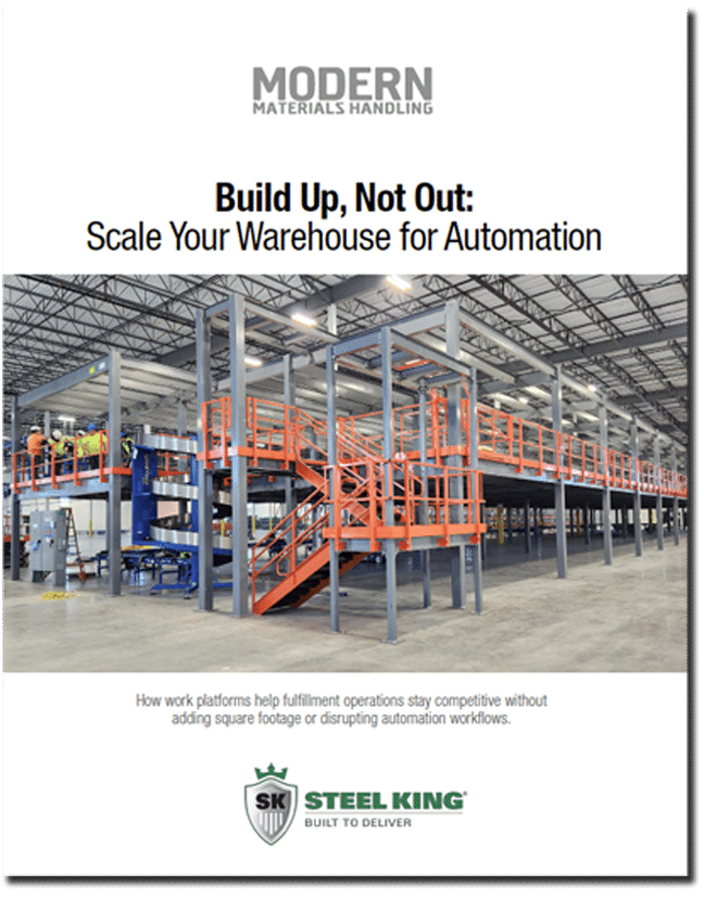 Build Up, Not Out-Scale Your Warehouse for Automation - Steel King Inc.