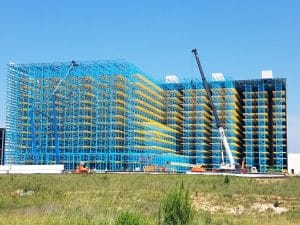 A rack supported AS/RS bulding structure