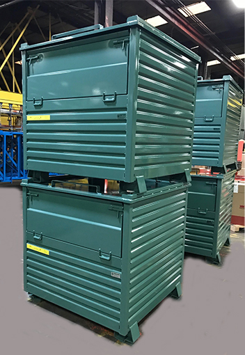 Govets | Steel King Bulk Container 49-1/2 in L Vista Green